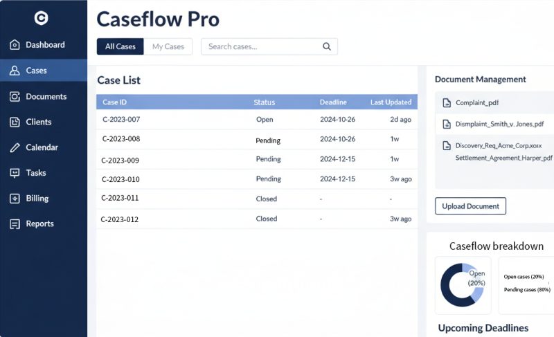 Legal Case Management Platform | Client Intake & Document Workflow System project preview