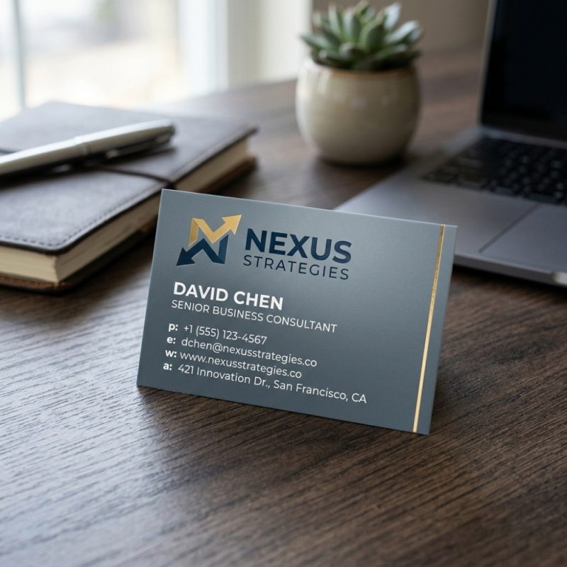 Business cards design project preview