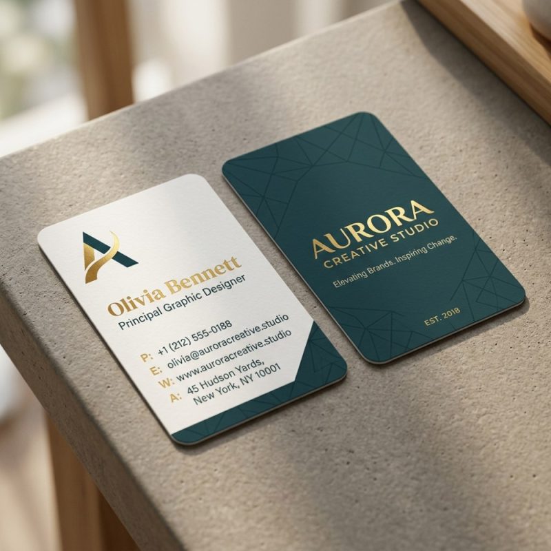 Business cards design for contractors project preview